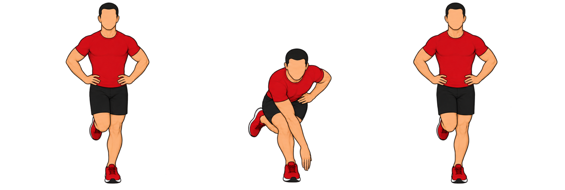 1-Leg Squat & Touch(1レッグスクワット&タッチ):片脚で構える